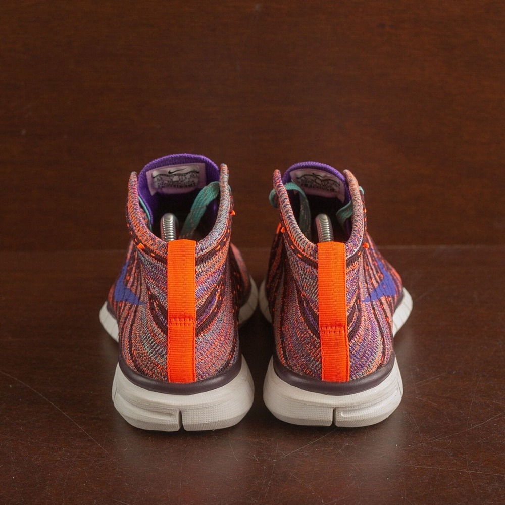 Nike Flyknit Chukka Running Sneaker Shoes Womens SZ 6.5 Purple/Red 639699-801 - Picture 3 of 8